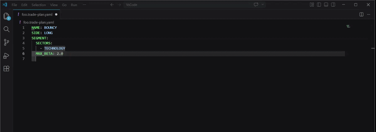 Trade Plan Segment Demo